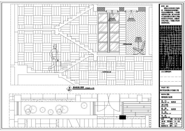 某贸易有限公司CAD大样建筑平立面设计施工图-图一