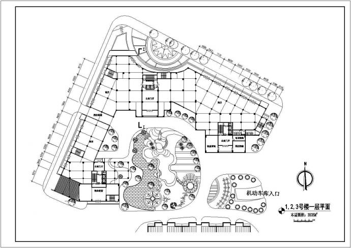某花园综合住宅区详细大样CAD建筑规划_图1