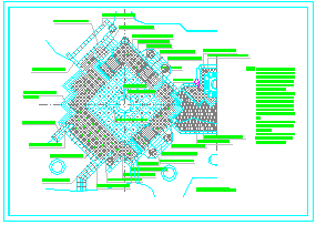 整套旱喷广场施工设计cad方案图纸-图二
