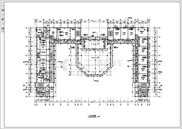 某中学建筑CAD设计构造平面施工图综合楼-图一