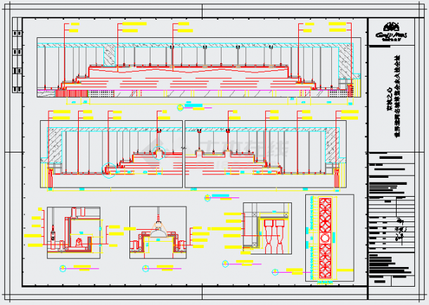 某会议中心节点CAD大样设计构造施工图-图一
