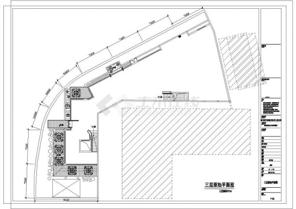某集团办公室CAD建筑构造完整设计详细施工图纸-图一