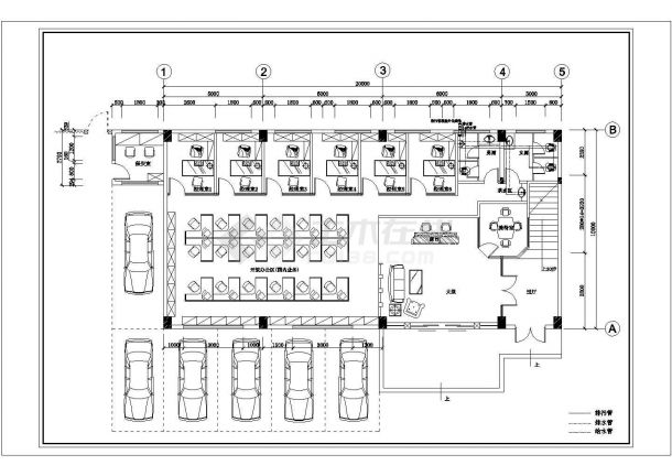 某工厂全套CAD完整构造建筑设计施工图-图二