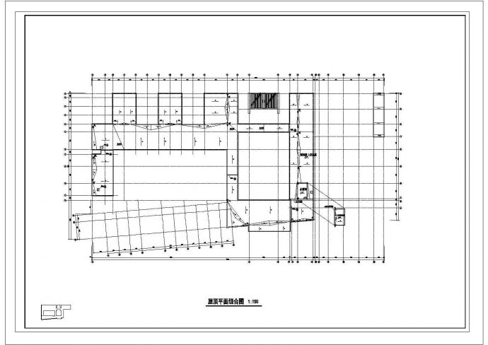 某小学教学楼CAD构造设计建筑施工平面图_图1