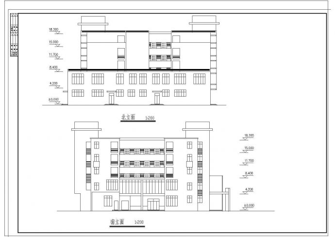 某中学综合楼及宿舍CAD建筑施工方案设计_图1