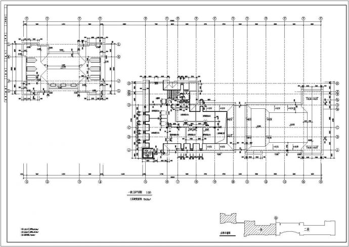 某商业楼全套建筑CAD大样完整设计平面施工图_图1