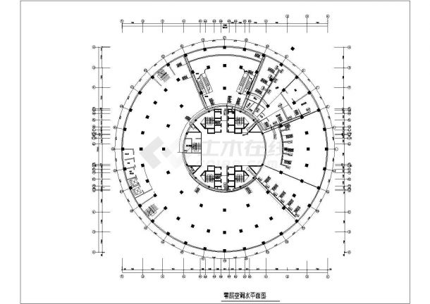 某高层商业建筑空调通风系统（水源空调）设计cad详细施工图（含设计说明）-图一