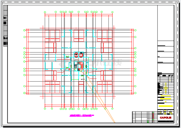 [广东]某知名地产商新古典高层住宅楼cad设计方案模板（带CAD图纸及模型）-图一