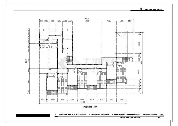 某社区3层现代风格幼儿园建筑设计CAD施工图-图二