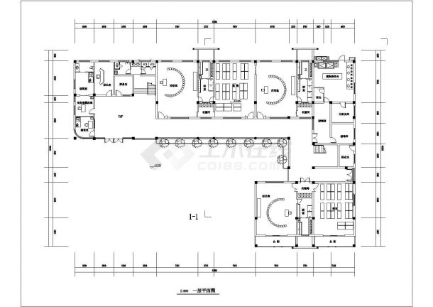 890平米3层幼儿园建筑设计CAD施工图-图一