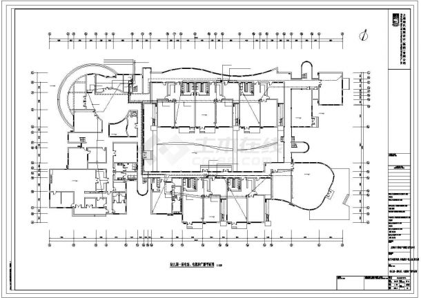 某三班幼儿园+二班托儿所全套建筑设计CAD施工图-图二