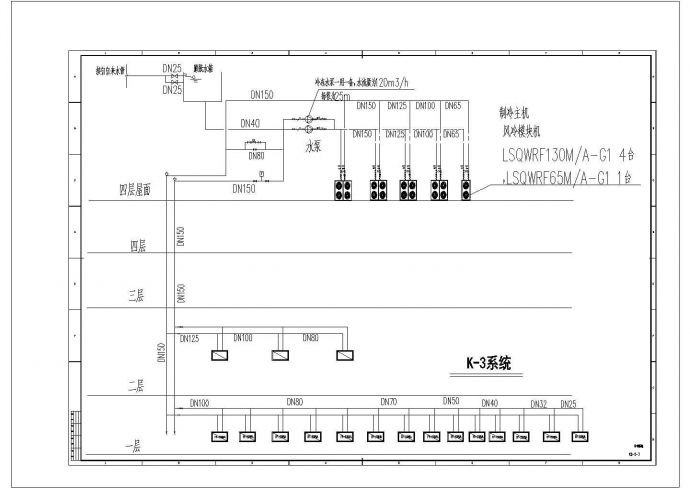 某多层商业综合楼空调通风系统（风冷模块机组）设计cad 全套施工图（含设计说明）_图1