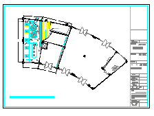 松江咖啡馆室内装潢设计方案CAD图 【完整】-图一