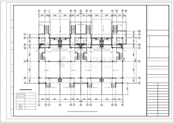 3层4户型联排别墅给排水设计施工图-图二