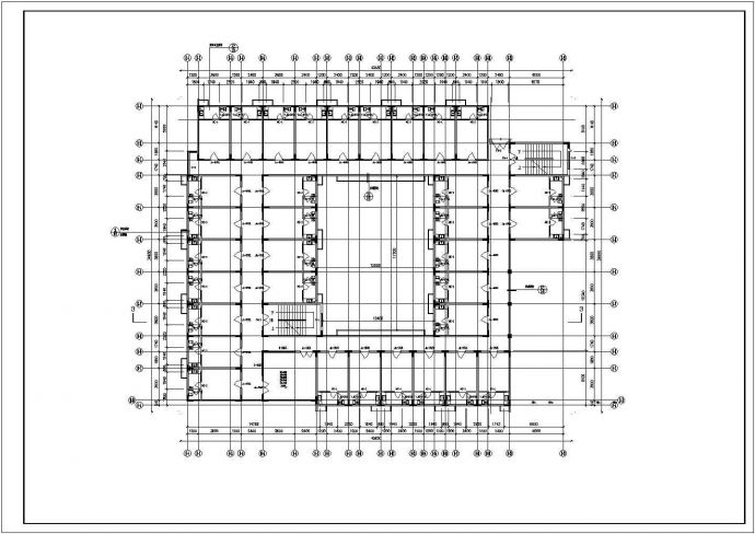 某城市西南医院8层高层家属楼建筑工程设计全套cad图（含建筑构造做发表、门窗表）_图1
