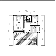 [绍兴]某别墅室内装修cad平面设计施工图_图1
