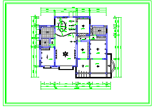 [石家庄]某中心楼盘家居装修cad设计施工图纸_图1