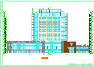 [浙江]某十四层酒店式公寓cad建筑施工图