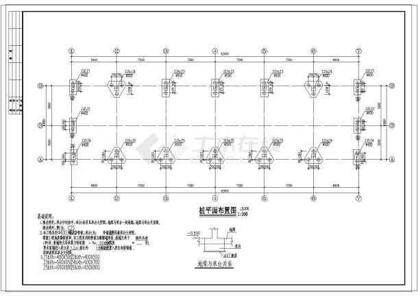 某六层宿舍楼混凝土结构施工图 (2)-图一