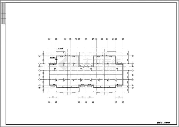 某地区框架结构单元式七层底车库上住宅多层住宅楼建筑工程设计cad图（含建筑设计总说明）-图二