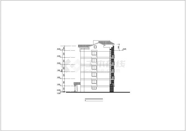 合肥市某大型居住区多栋五六层砖混结构住宅楼建筑设计CAD图纸（4套）-图一