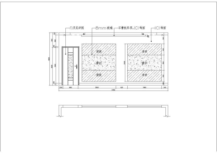 装修设计深圳某CBD内律师事务所装修设计cad方案_图1