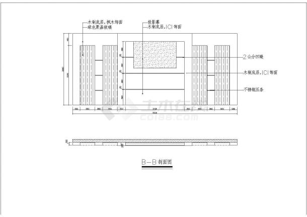 装修设计深圳某CBD内律师事务所装修设计cad方案-图二