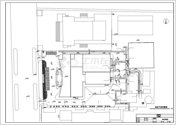 某北方宾馆采暖综合外线方案设计施工CAD图纸-图二