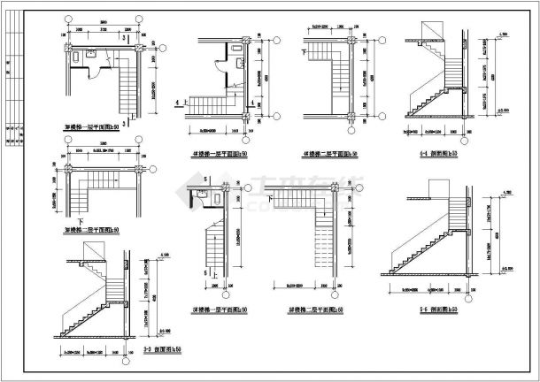 [桓仁]某仿古清式三层公建全套建筑施工设计cad图-图二