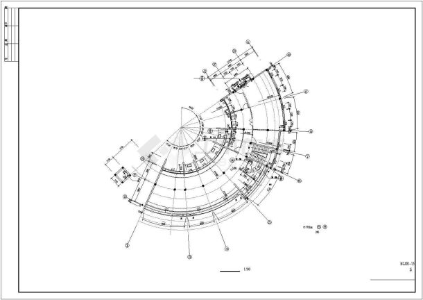 某地区永达花园住宅小区会所全套建筑方案设计施工CAD图纸-图一