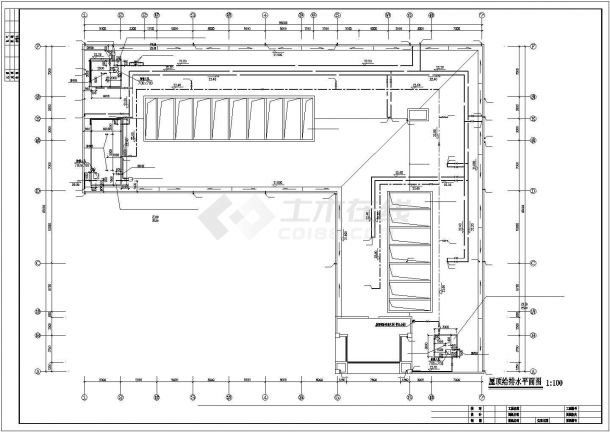 某地区大学食堂水管方案设计施工CAD图纸-图一