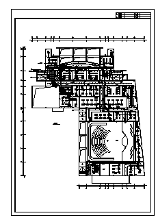 某十三层广播电视中心大楼全套电气施工cad图(含插座，电话，照明设计)-图二