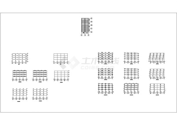 某商场齐云百货设计CAD全套施工内力图-图一