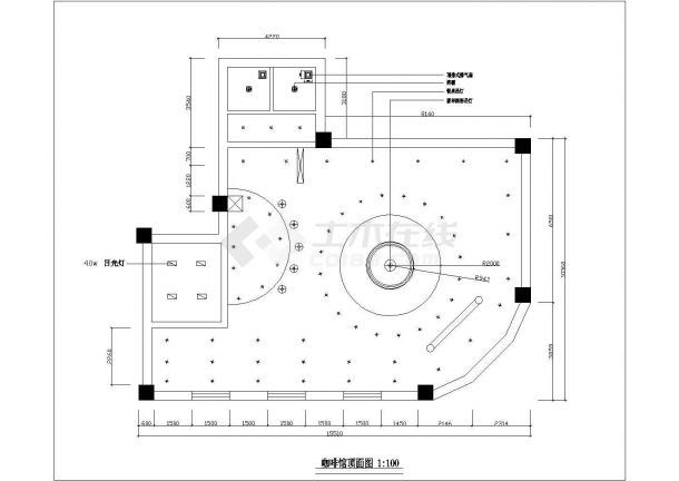 某广场咖啡馆装修设计cad详细方案图（含设计说明）-图一