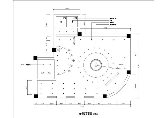 某广场咖啡馆装修设计cad详细方案图（含设计说明）_图1