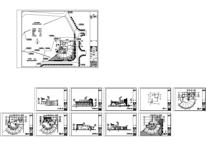 幼儿园设计_某三千七百平米幼儿园总平面规划CAD图_图1