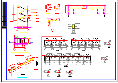 2层底框建筑cad结构设计全套图纸_图1