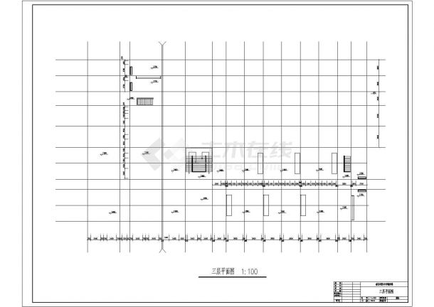 某怡红小区建筑CAD施工设计图纸-图二