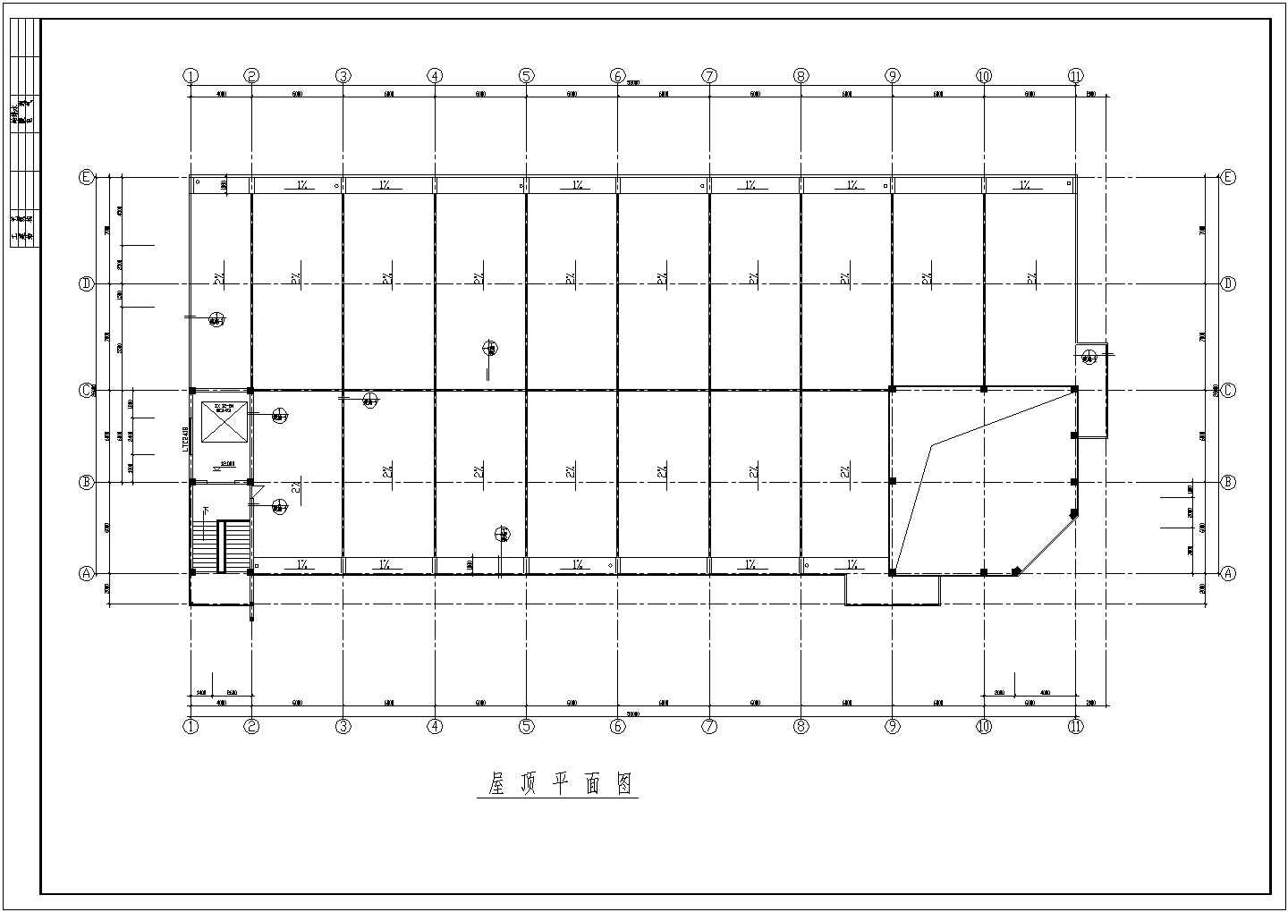 某框架结构办公楼CAD完整设计整套图纸