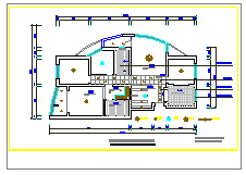 160平豪宅室内装修平面cad设计施工图_图1