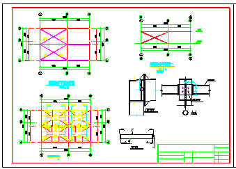 钢结构小饭店建筑结构cad施工图纸_图1