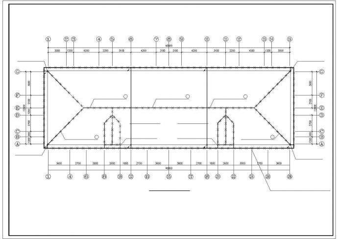 某地长41.3米 宽22.8米 6层住宅楼给排水设计CAD图_图1
