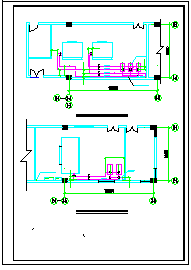 药厂厂房洁净空调系统平面cad施工图_图1