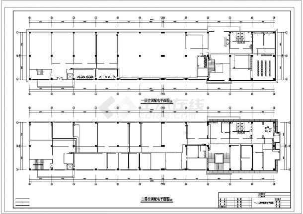 某办公楼电气施工全套施工CAD参考图-图二