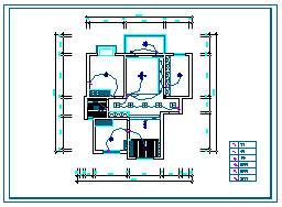 百平米大户型室内家装cad设计施工图纸-图二