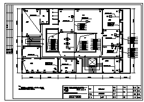 某旅游公司综合楼三楼内安装电气施工cad图(含照明设计)-图二