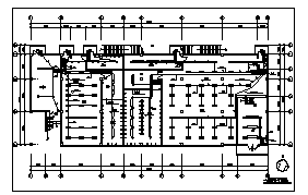 某公司三层综合楼电气施工cad图(含照明设计)-图一