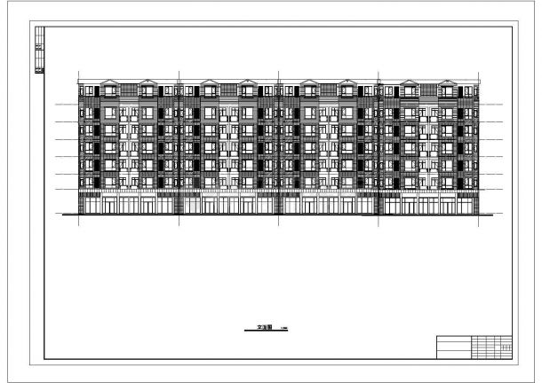 6层4786平米框架住宅底层为车库毕业设计-图二