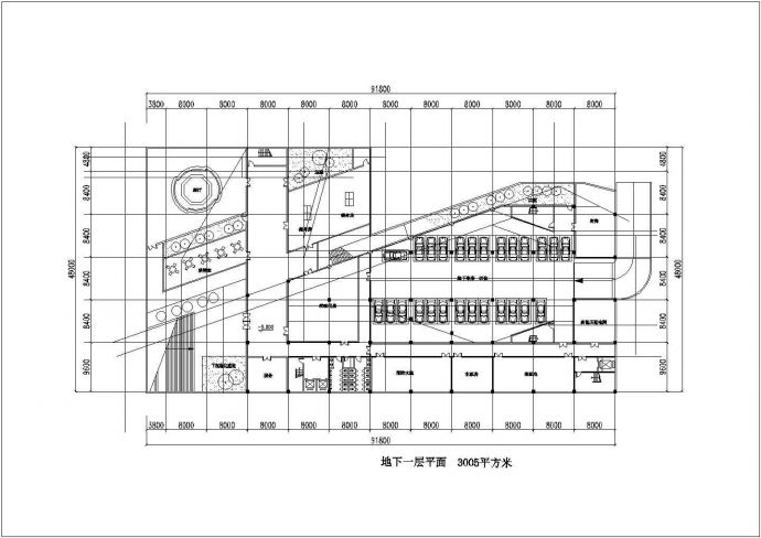 某地区公共文化娱乐建筑方案设计施工CAD图纸_图1