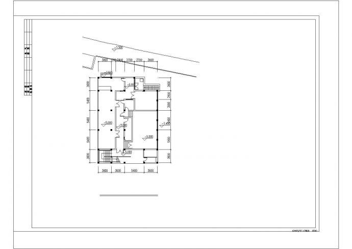 某城市公共展览馆建筑方案设计施工CAD图纸_图1
